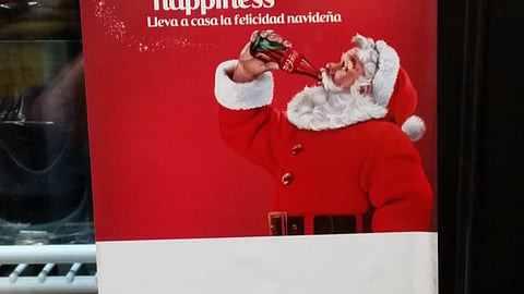 Coca-Cola 'Holiday Happiness' Cooler Cling