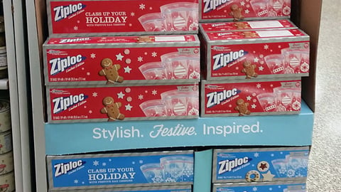 Ziploc 'Stylish. Festive. Inspired' Floorstand