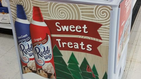 Reddi-Wip Meijer 'Sweet Treats' Cooler Sign