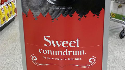 Publix 'Sweet Conundrum' Stanchion Sign