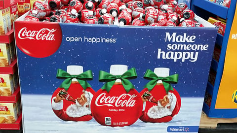 Coca-Cola Walmart Holiday Dump Bin