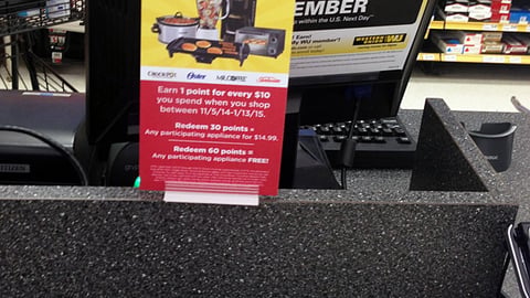Winn-Dixie 'Free Appliances' Checkout Sign