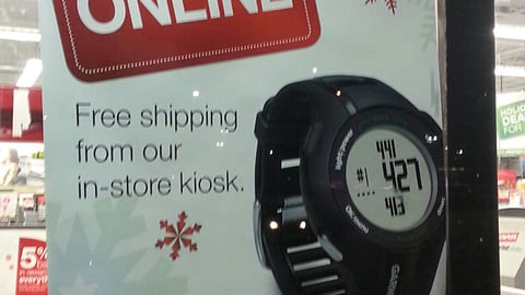 Staples 'Find More Online' Window Poster