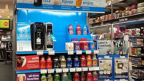 Staples SodaStream 'Holiday Deals' Endcap