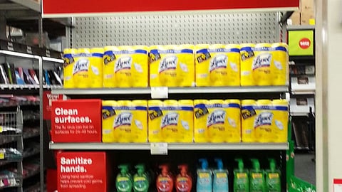 Staples 'Flu Prevention Center' Endcap