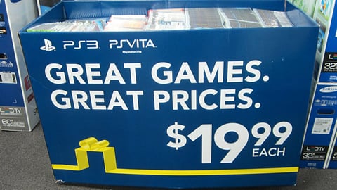Sony PlayStation Best Buy Holiday Dump Bin