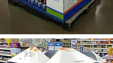 Walmart 'Cold & Flu Season' Pallet Display