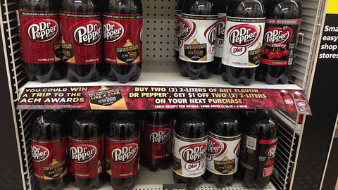 Dr Pepper Dollar General 'ACM Awards' Shelf Sign