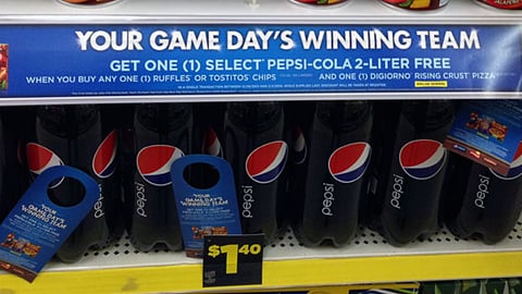 PepsiCo Dollar General 'Winning Team' Shelf Sign