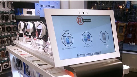 RadioShack 'Mobile Playground' Touch-Screen Kiosk
