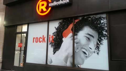 RadioShack 'Rock It' Window Cling