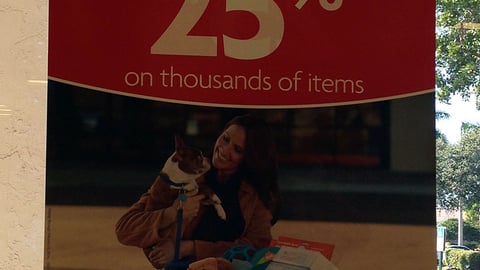 PetSmart 'Stock Up' Window Poster