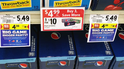 PepsiCo Winn-Dixie 'Big Game. Bigger Party' Shelf Tag