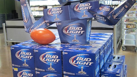 Bud Light Super Bowl Pallet
