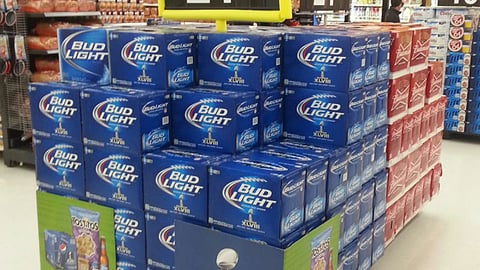 Bud Light PepsiCo Super Bowl Walmart Pallet