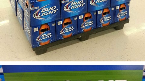 Walmart Bud Light Super Bowl Pallet