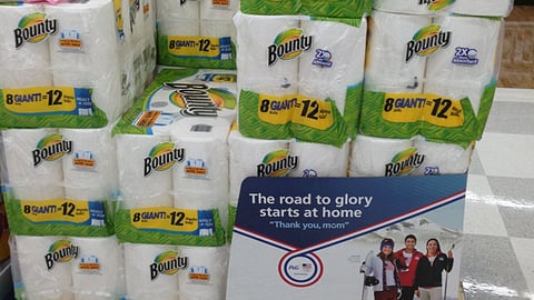 Bounty 'Road to Glory' Pallet Display