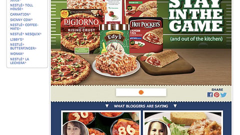 Walmart.com Nestlé 'Stay in the Game' Page