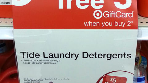 Target Tide Incentive Shelf Sign