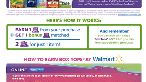 Walmart.com 'Box Tops' Showcase