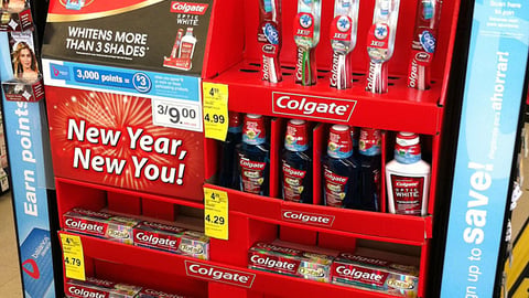 Colgate Walgreens 'New Year, New You' Endcap