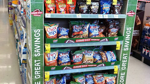 Walgreens Multi-Brand 'Game Day Favorites' Endcap