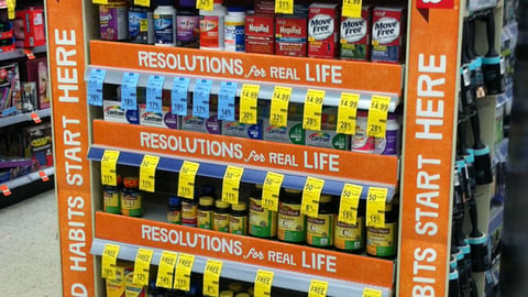 Walgreens 'Resolutions for Real Life' Endcap