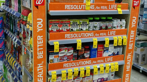 Walgreens 'Resolutions for Real Life' Endcap