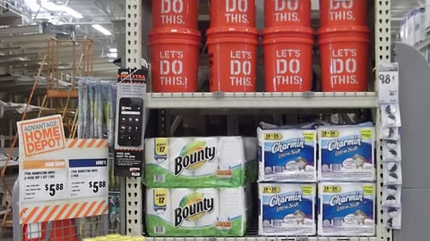 Home Depot Spring Cleaning Endcap