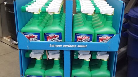 Windex Home Depot Quarter-Pallet Display