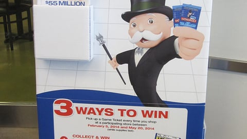 Shaw's 'Monopoly' Standee