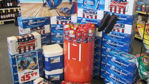 Bud Light 'Do Good. Have Fun' Case Stack