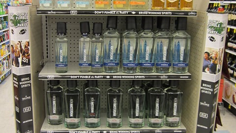 E&J Gallo Rite Aid 'Don't Fumble the Party' Liquor Endcap
