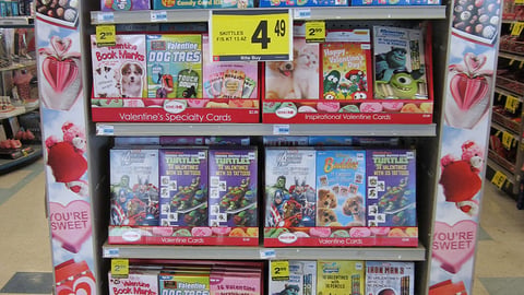Rite Aid Specialty Valentine's Day Card Endcap