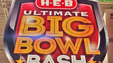 H-E-B 'Big Bowl Bash' Ceiling Sign
