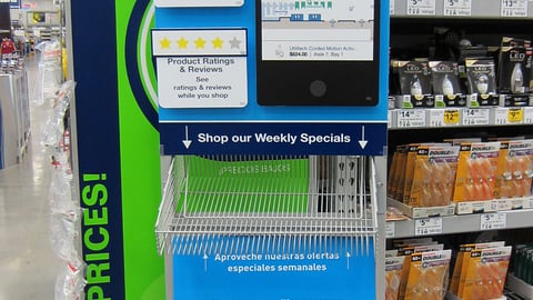 'MyLowe's' Circular Rack Sign
