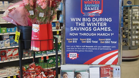 Rite Aid 'Winter Savings Games' Stanchion