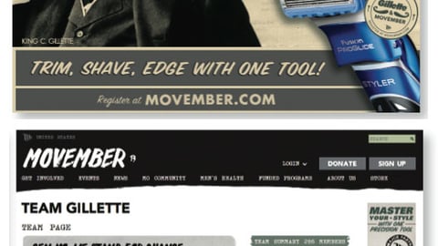 Gillette Fusion ProGlide 'Movember' Activation