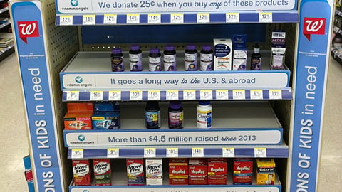 Walgreens 'Vitamin Angels' Endcap