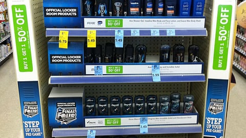 Unilever 'Step Up Your Pre-Game' Endcap