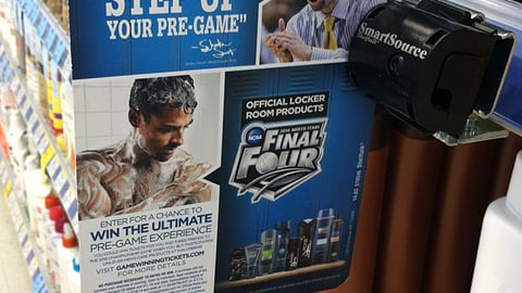 Unilever 'Step Up Your Pre-Game' Shelf Talker