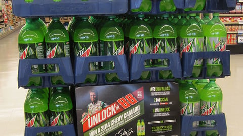 Mountain Dew Food Lion 'Unlock the 88' Sign