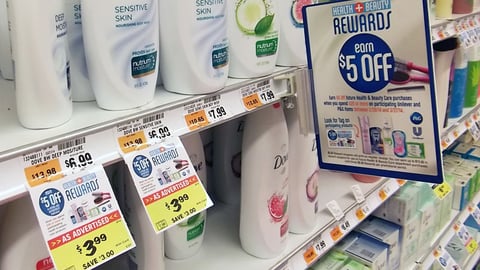 A&P 'Health + Beauty Rewards' Shelf Signs