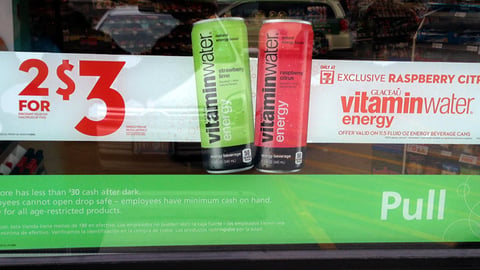 7-Eleven Vitaminwater Energy 'Exclusive' Window Cling