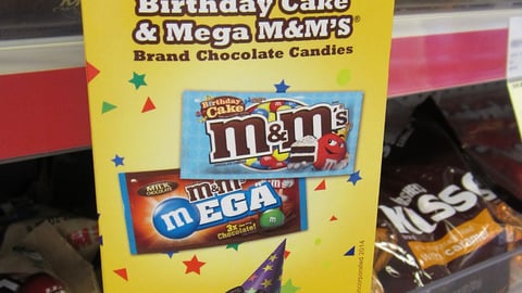 M&M's Birthday Cake & Mega CVS Violator