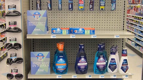 P&G Rite Aid 'Best of the Best' Incentive Endcap