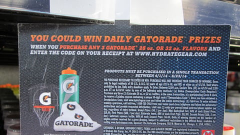 Gatorade Circle K Sweeps Wobbler