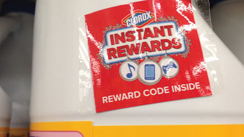 Clorox Walmart 'Instant Rewards' On-Pack Sticker
