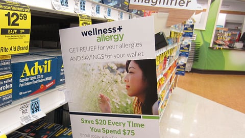 Rite Aid Wellness+ Allergy Shelf Talker