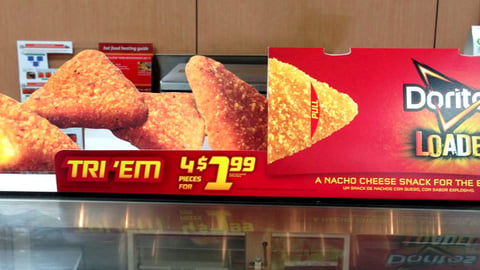 7-Eleven Doritos Loaded Countertop Sign